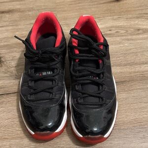 Men’s Nike Jordan Black and Red Sneakers Size 10.5